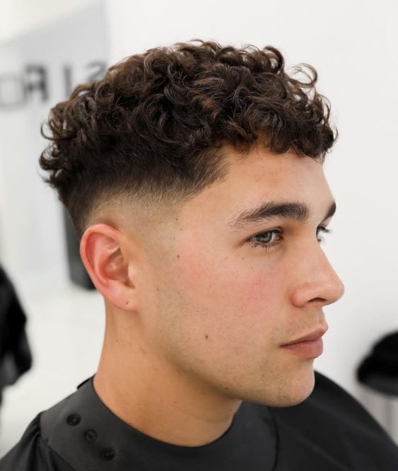 Curly Hair Crew Cut