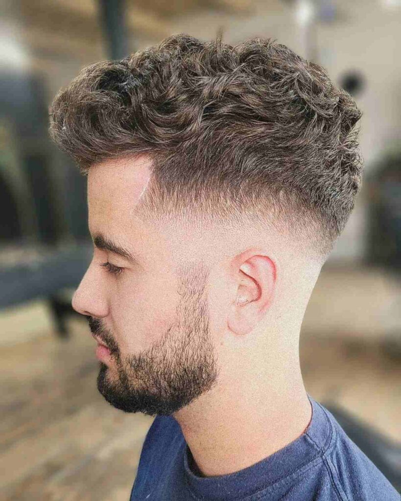 Mid Skin Fade with Curls