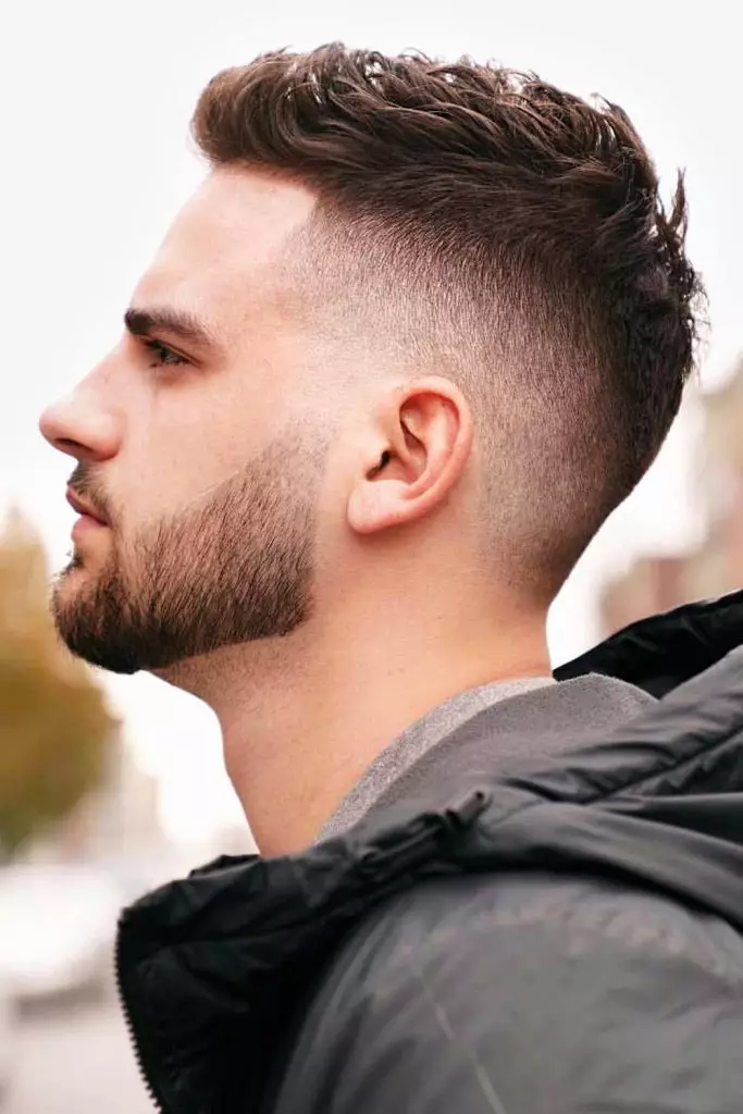 Side Swept Crew Cut