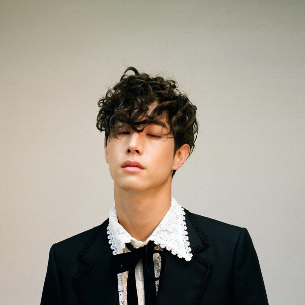 Curly Two Block Mullet Korean