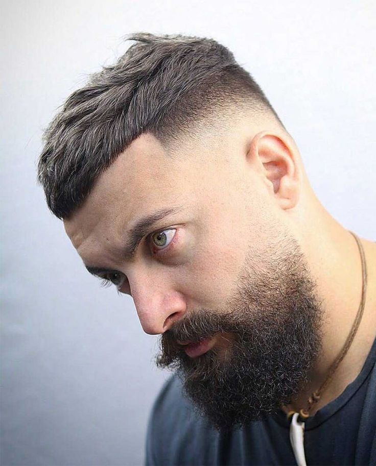 French Crop + Beard Fade Combo