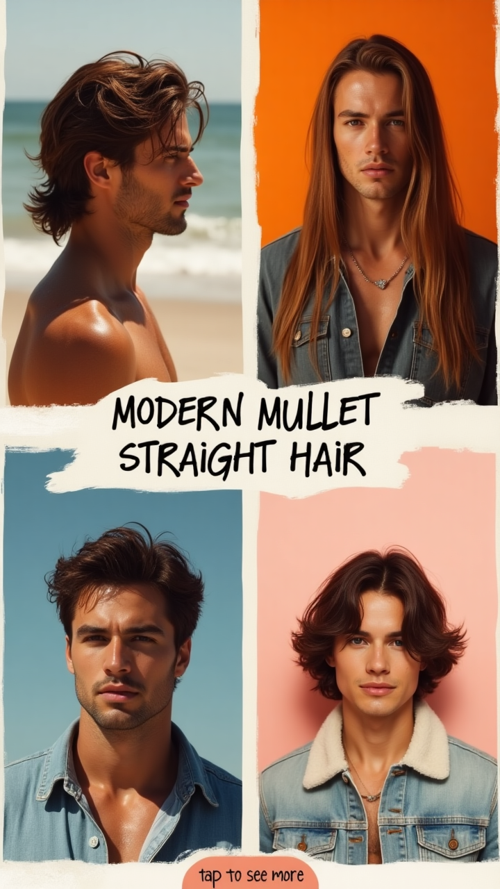 modern mullet straight hair