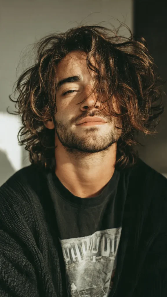 Modern Mullet Middle Part