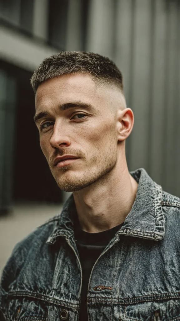 The Taper Fade with Hard Part