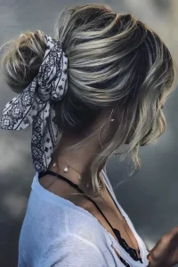 tuch binden haare