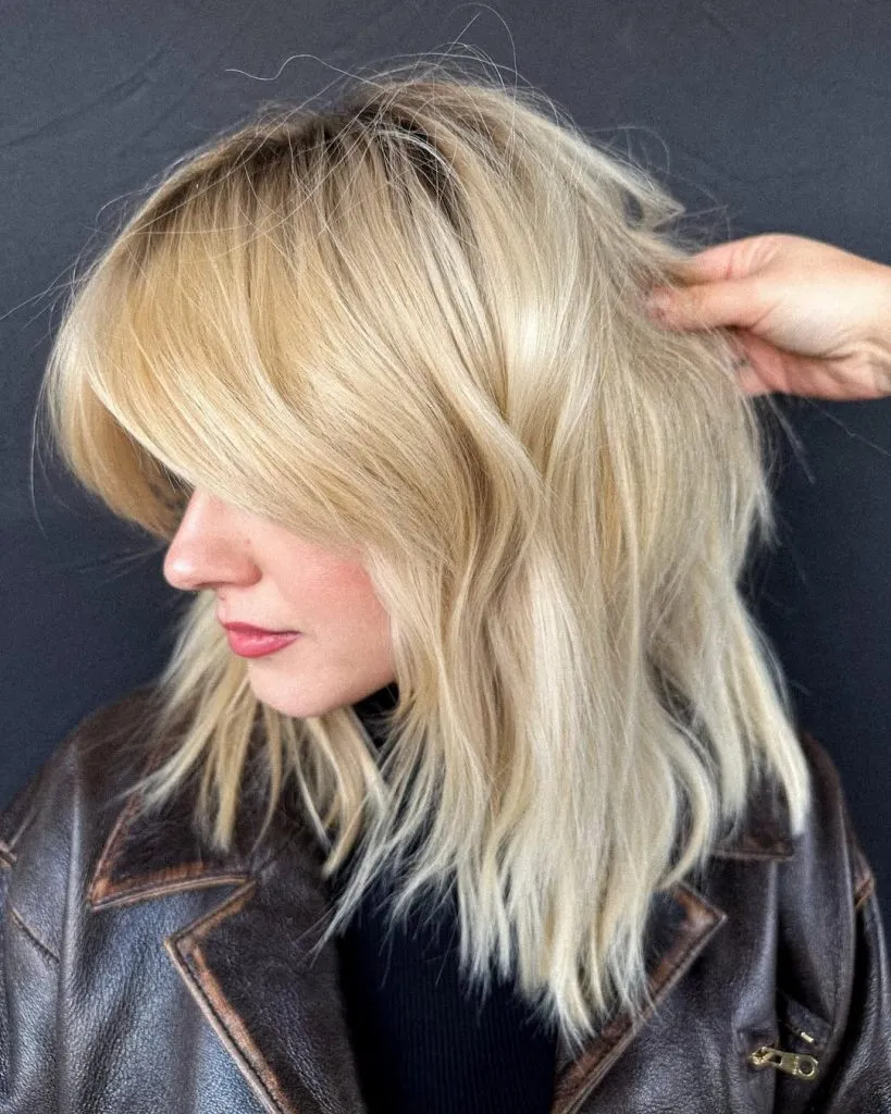 Soft Tousled Waves with Bangs