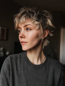 short wolfcut women